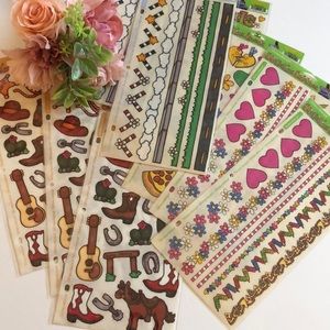 Stickopotamus Cowboy BFFsY2K WESTERN STICKERS JUNK Journal Stickers 2000’s